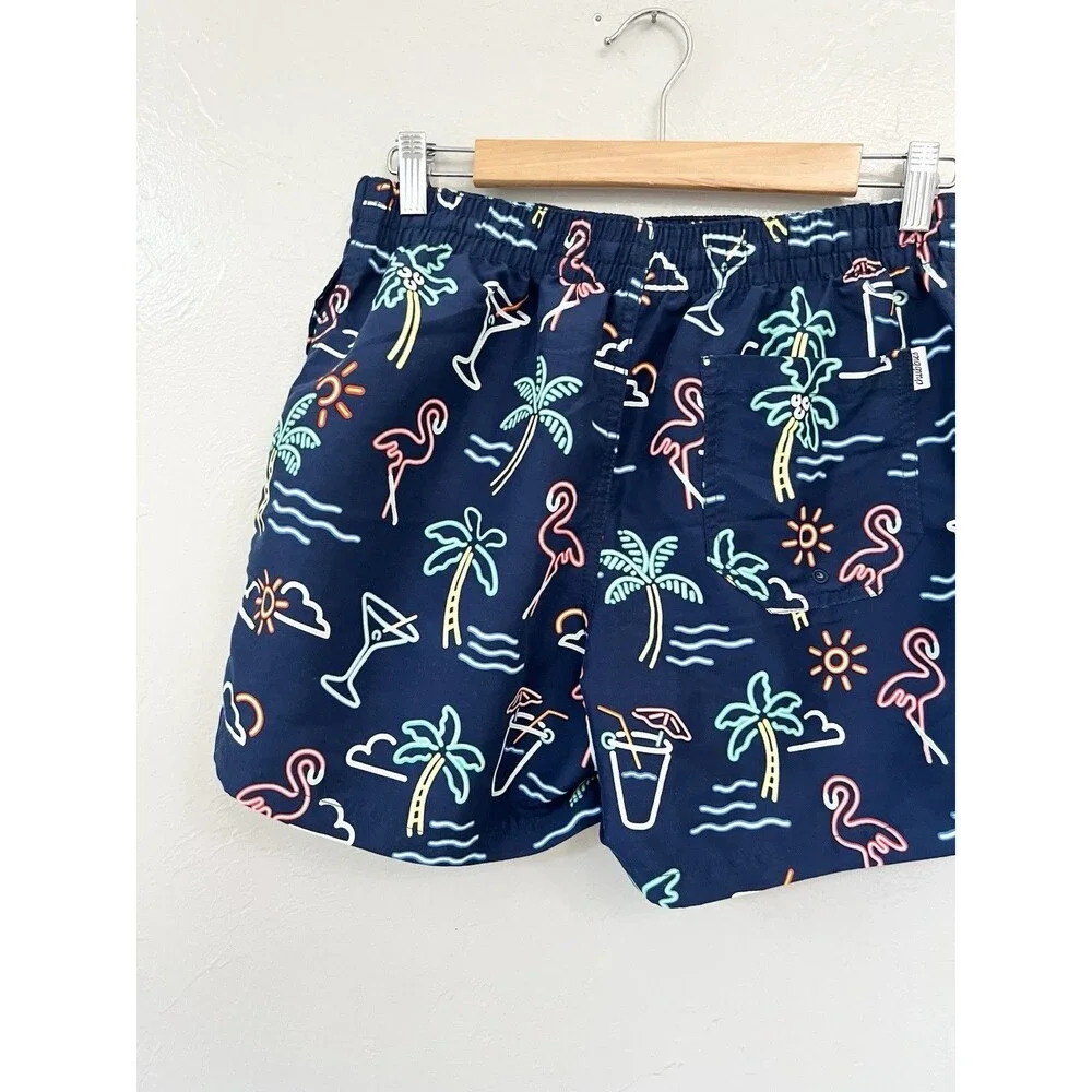 Chubbies The Neon Lights Swim Trunks w/ Liner Shortie 4” Medium